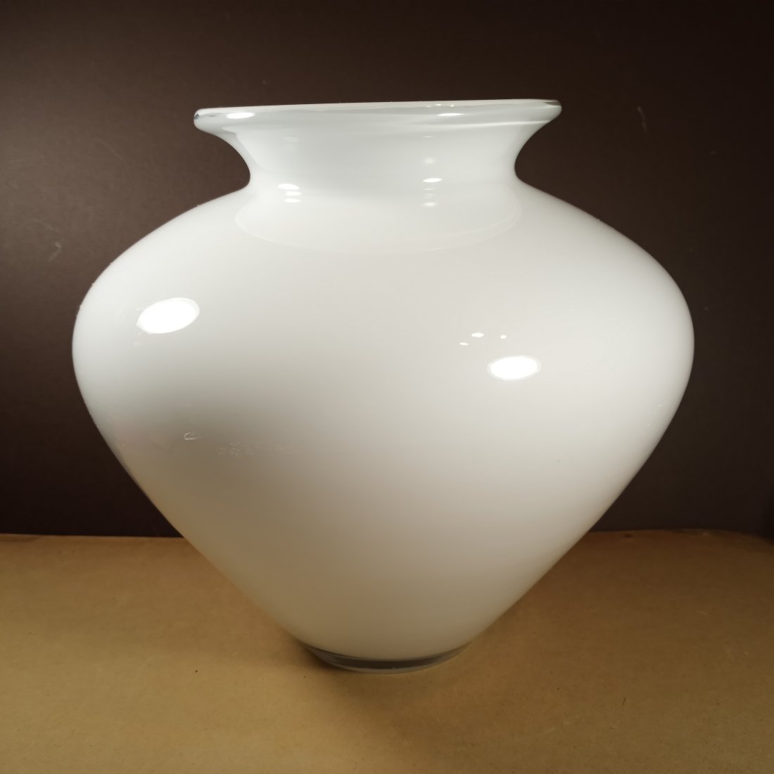 Vintage Hand Made Amphora Form Polish Art Glass Vase Tarnowiec (1 of 5)