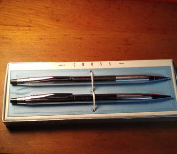 Vintage Century Cross Chrome Pen Pencil Set: Both work fine.