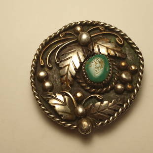 Beautiful Vintage Native American Bolo Slide: Beautiful handmade piece waiting on leather.