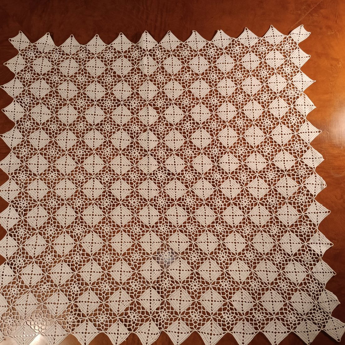 Large Hand Tatted Lace Embroidery / Crochet Germany ca 1950/1960.All Cotton (1 of 5)