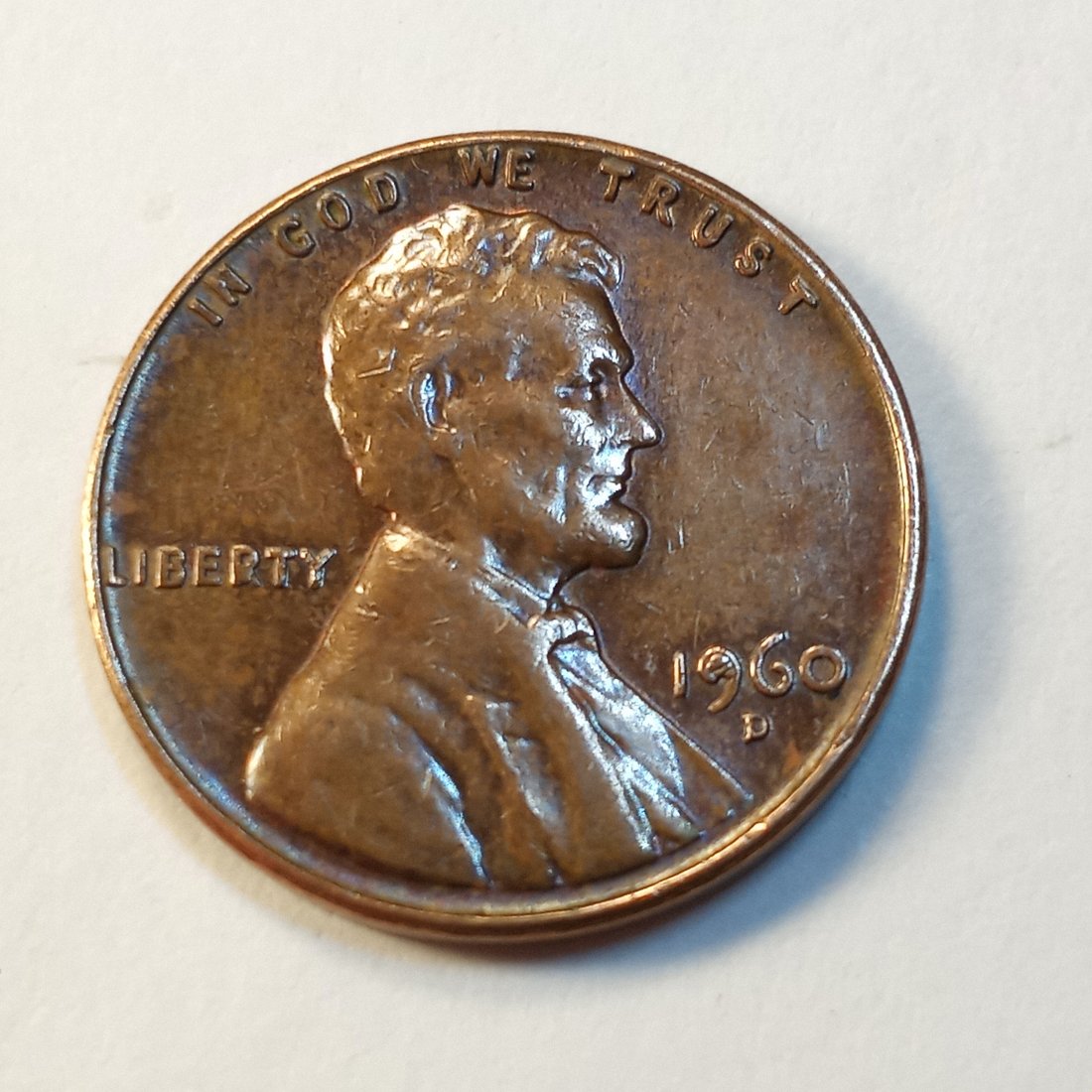 Lincoln Wheat Penny Error Coin (1 of 3)
