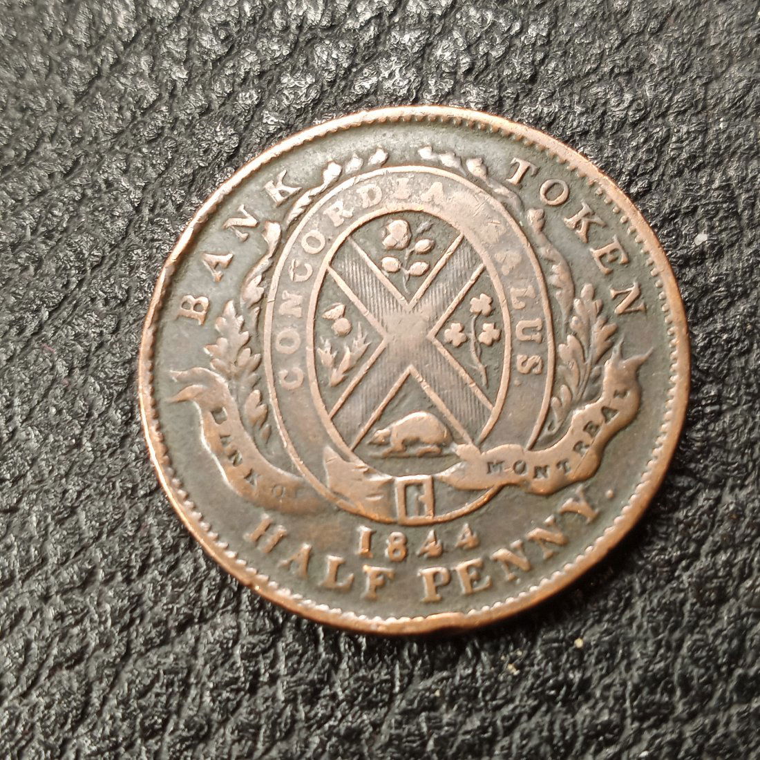 Canada Bank Copper Penny: Exonumia.