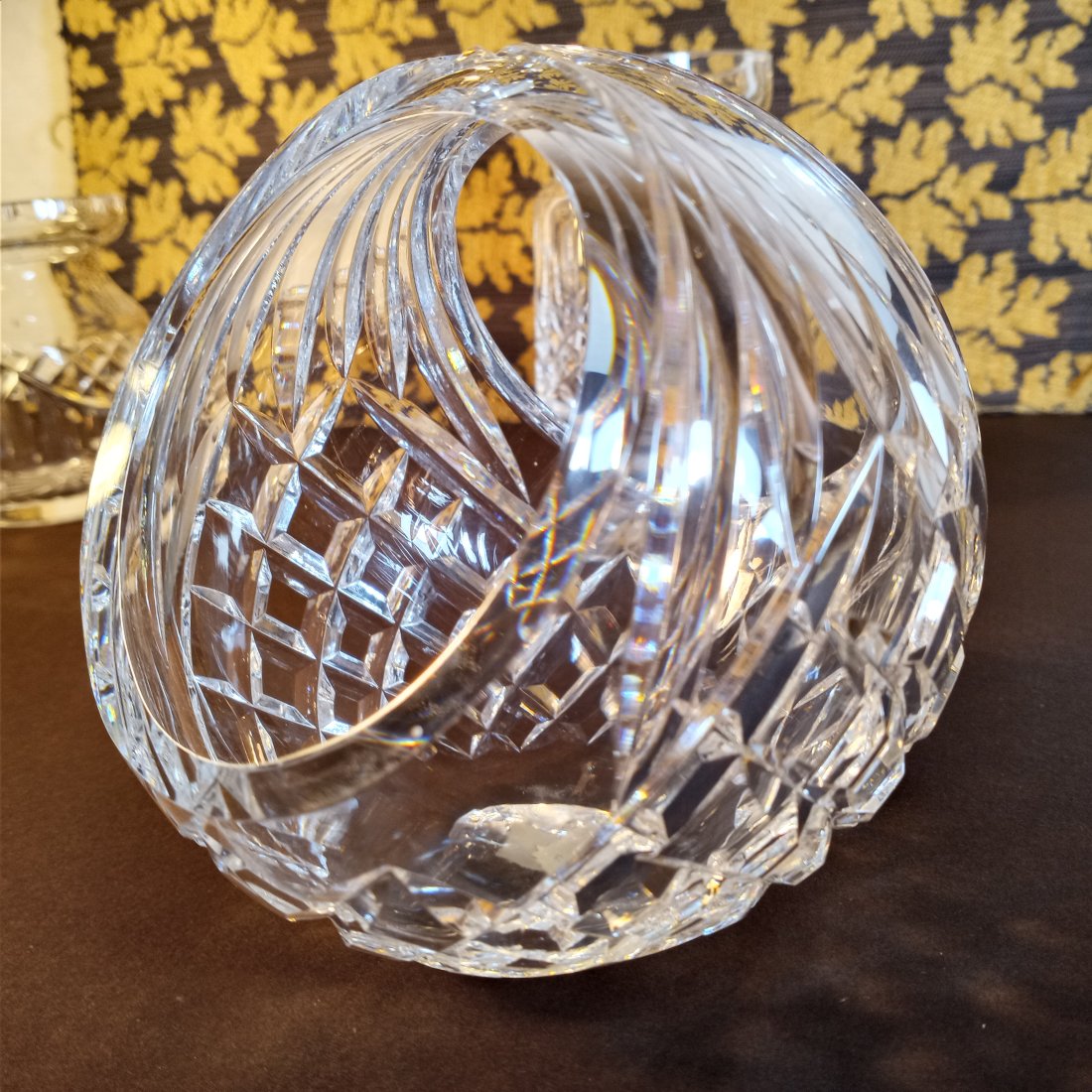 Vintage Irish Waterford Crystal Basket Vase Plus Extras (1 of 7)