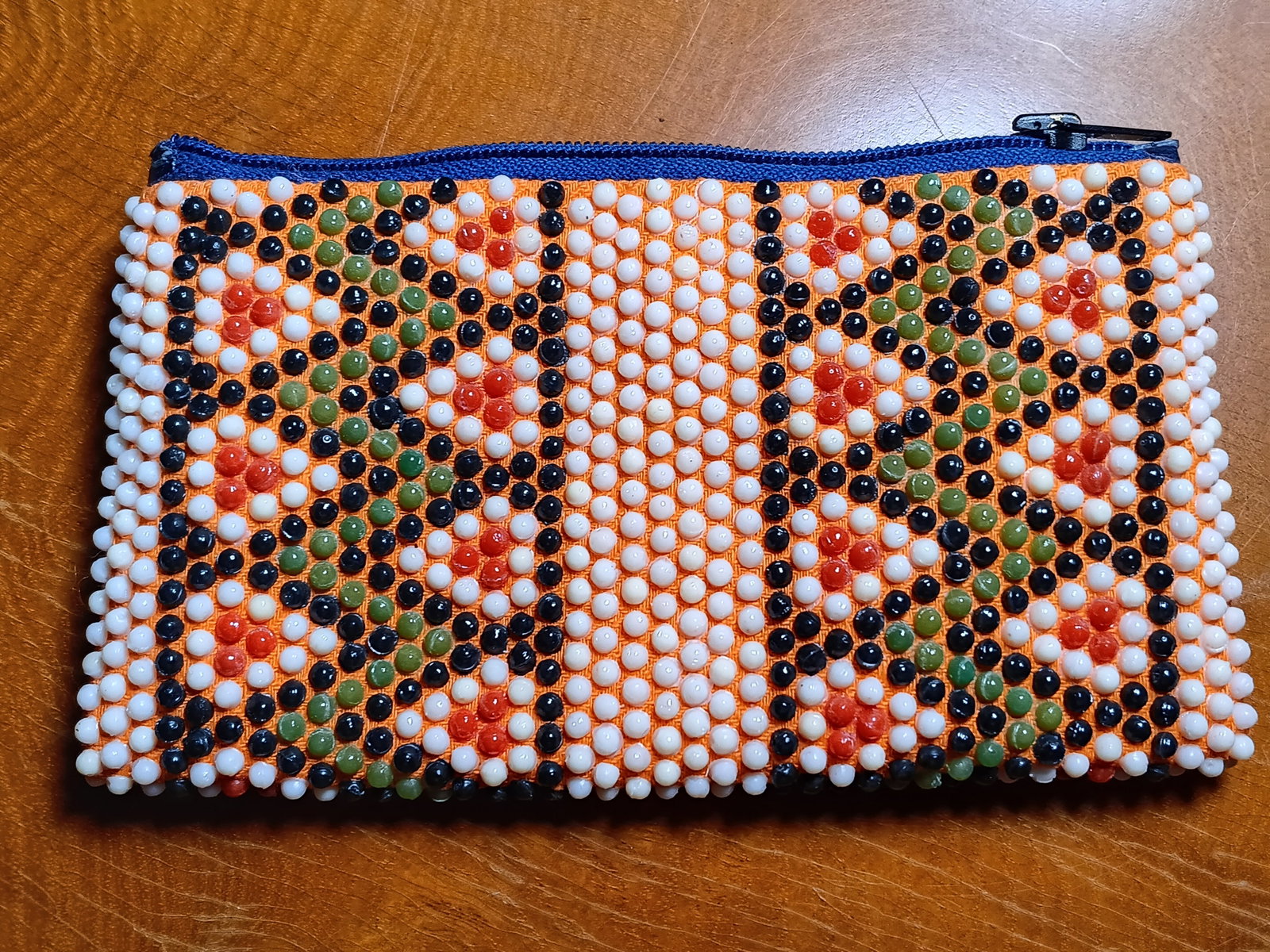 Vintage Turkish Bead Purse Handwork: No missing beads. Good condition inside and out.