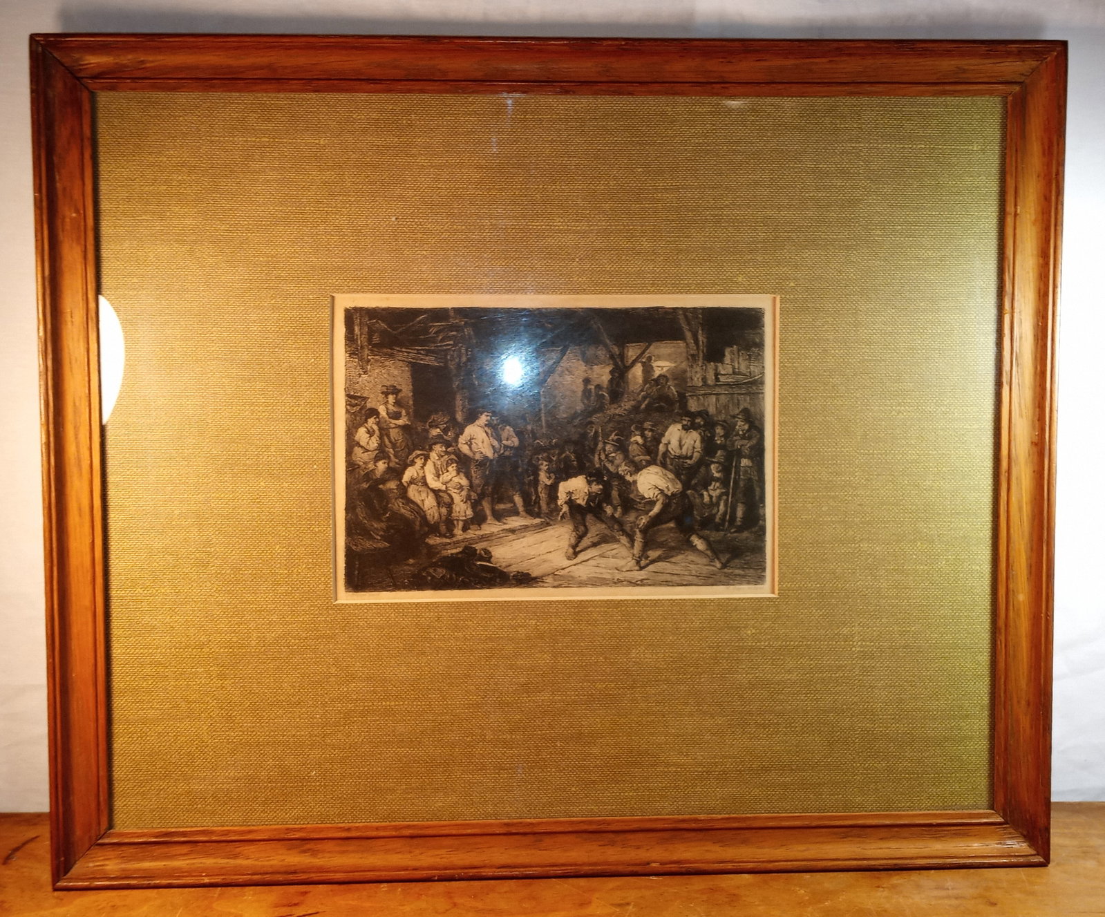 Antique Copper Plate Etching Franz Defregger Austria 1835-1921 (1 of 8)