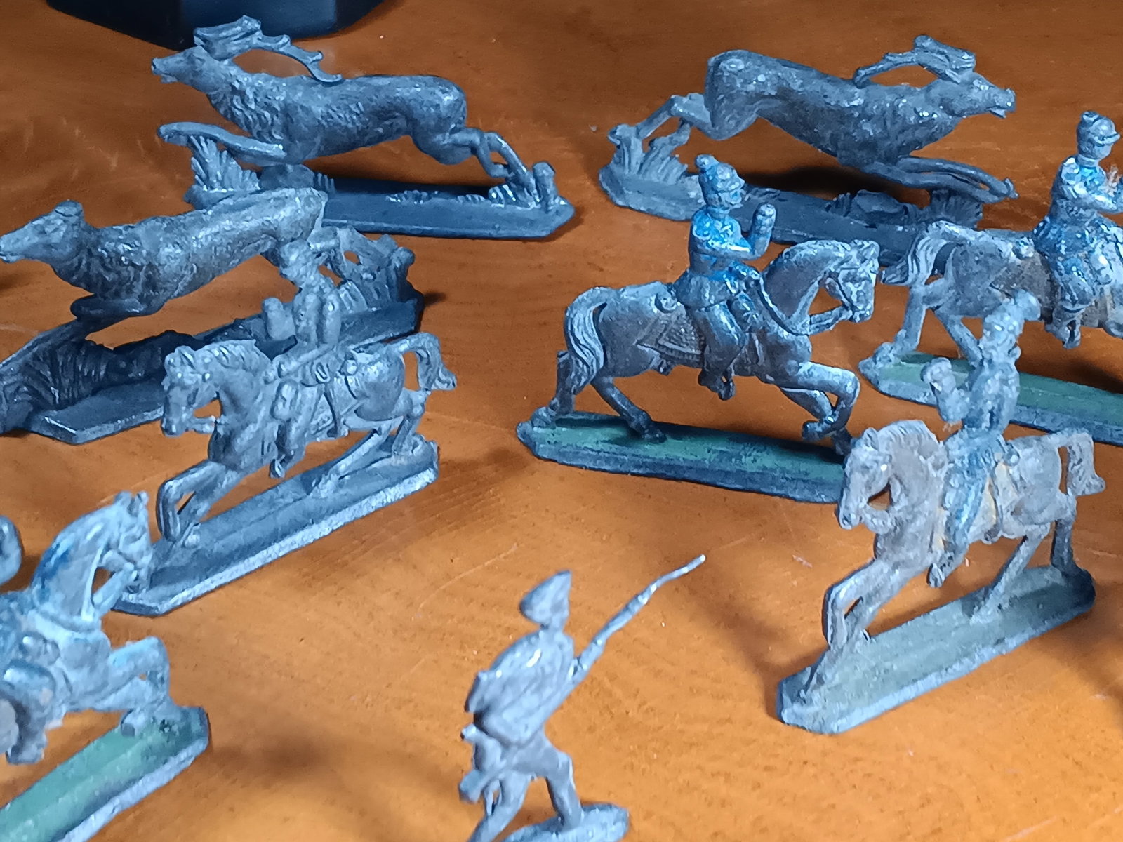 Antique Lot of Lead Toy Soldiers: For display or catching fish.