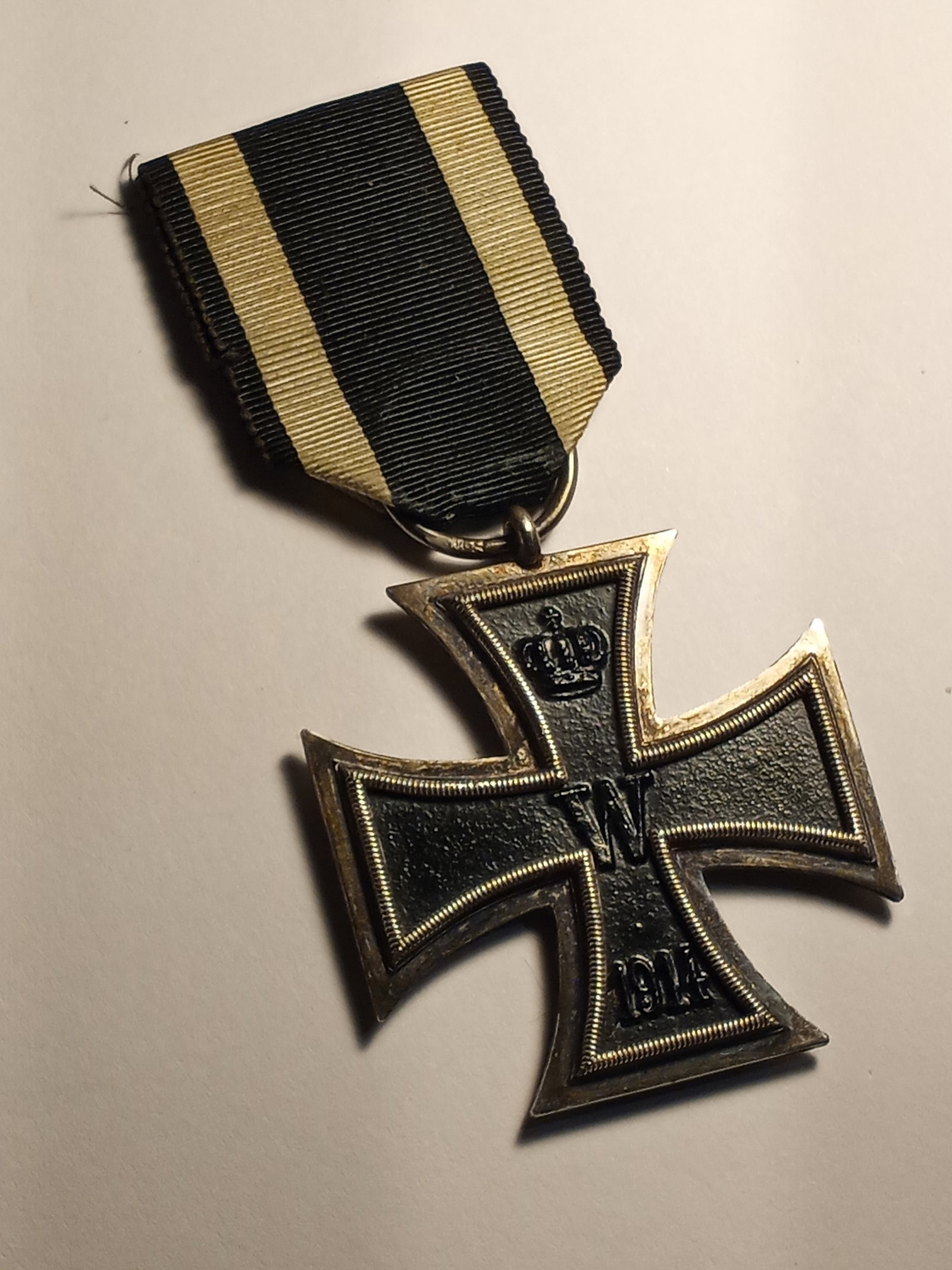 WWI 1914-1918 Iron Cross Germany Medal: From and estate in the Rheinland palatinate, Germany.