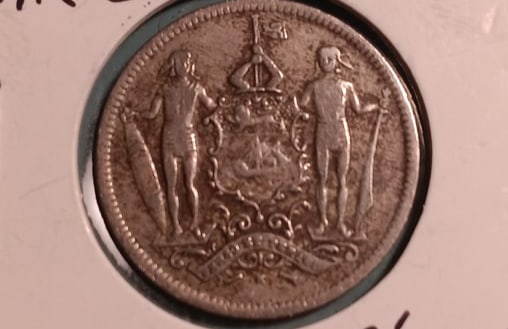 Rare British Imperial Era North Borneo 2 1/2 Cents 1903 (1 of 2)