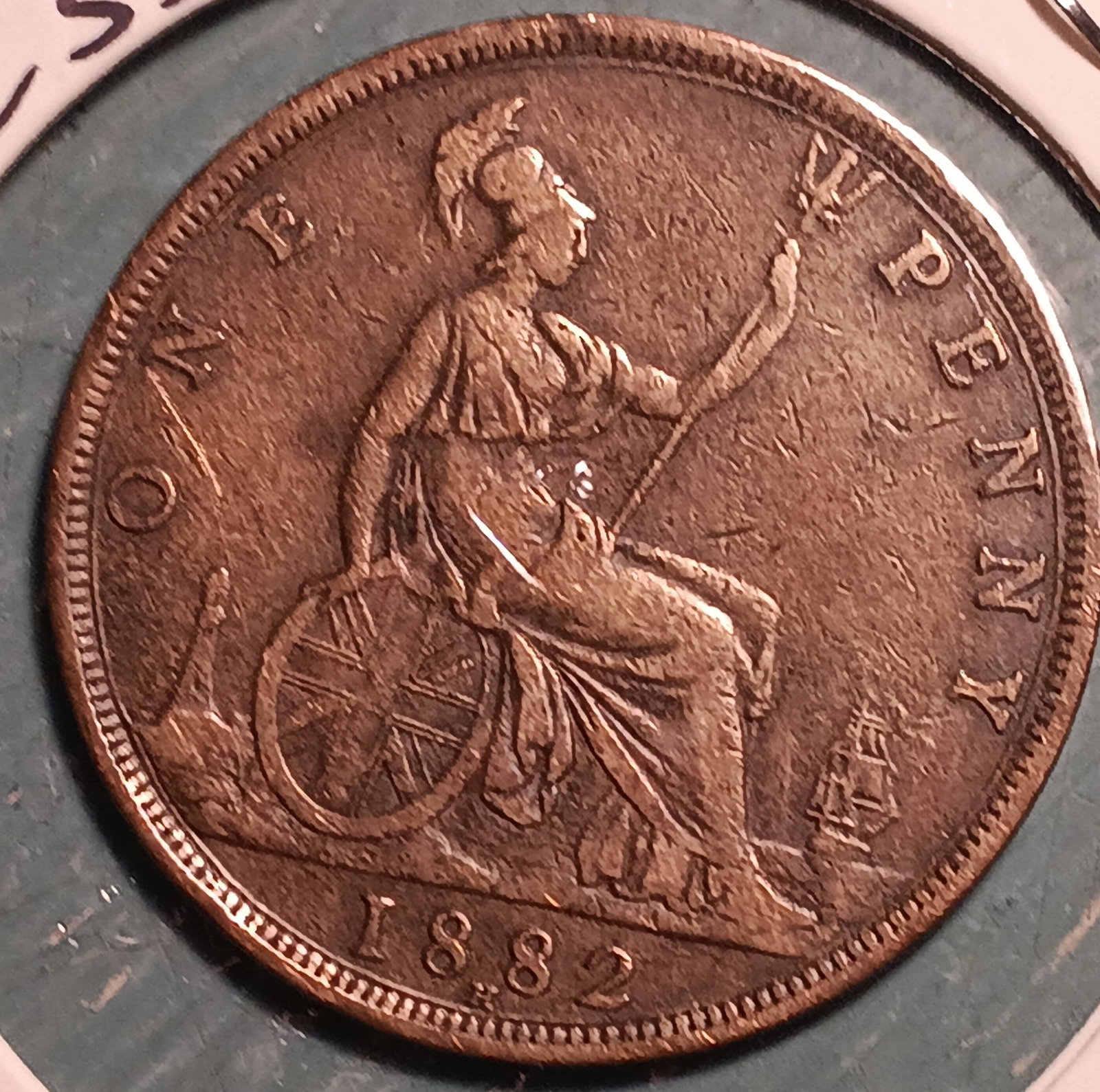 1882 Victoria Large Penny Heaton Mint (1 of 2)