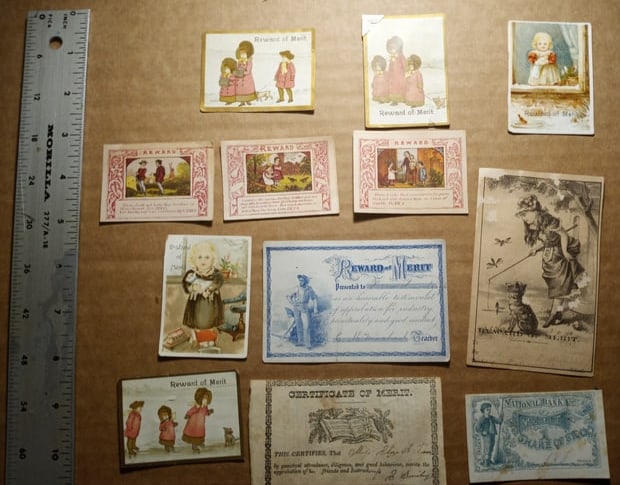 Antique Victorian Certificates of Merit: Good kids.