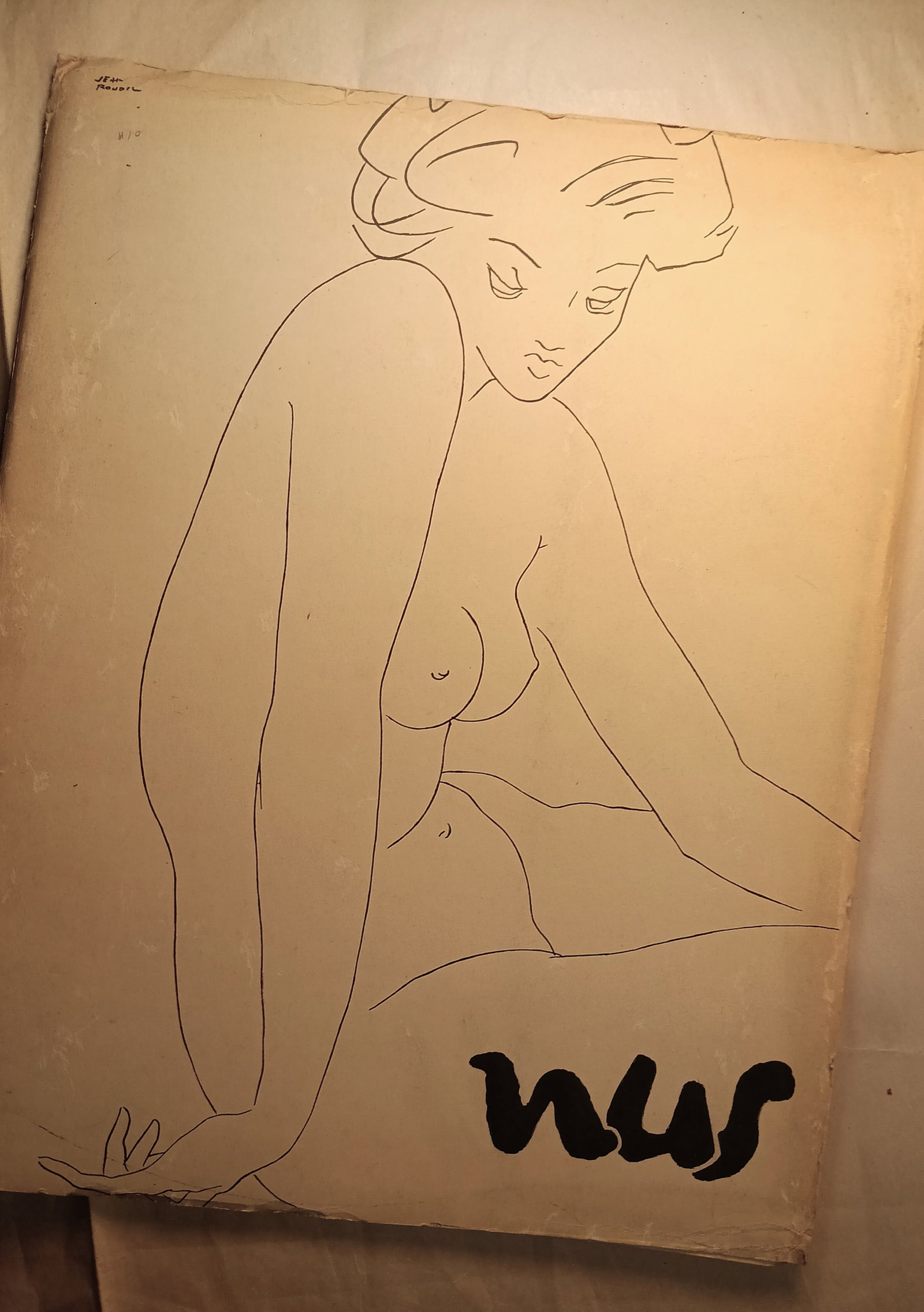 Vintage circa 1940 French Nudes Paris Printing (1 of 10)