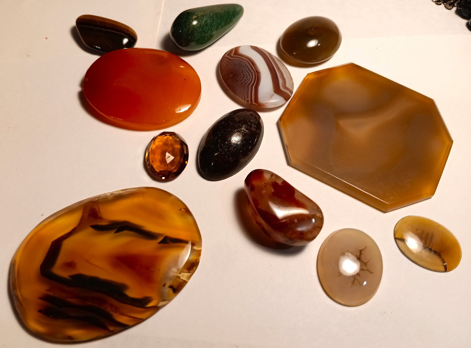 Lot of Semi-Precious Stones / Palmstones for Jewelry Working / Setting (1 of 8)