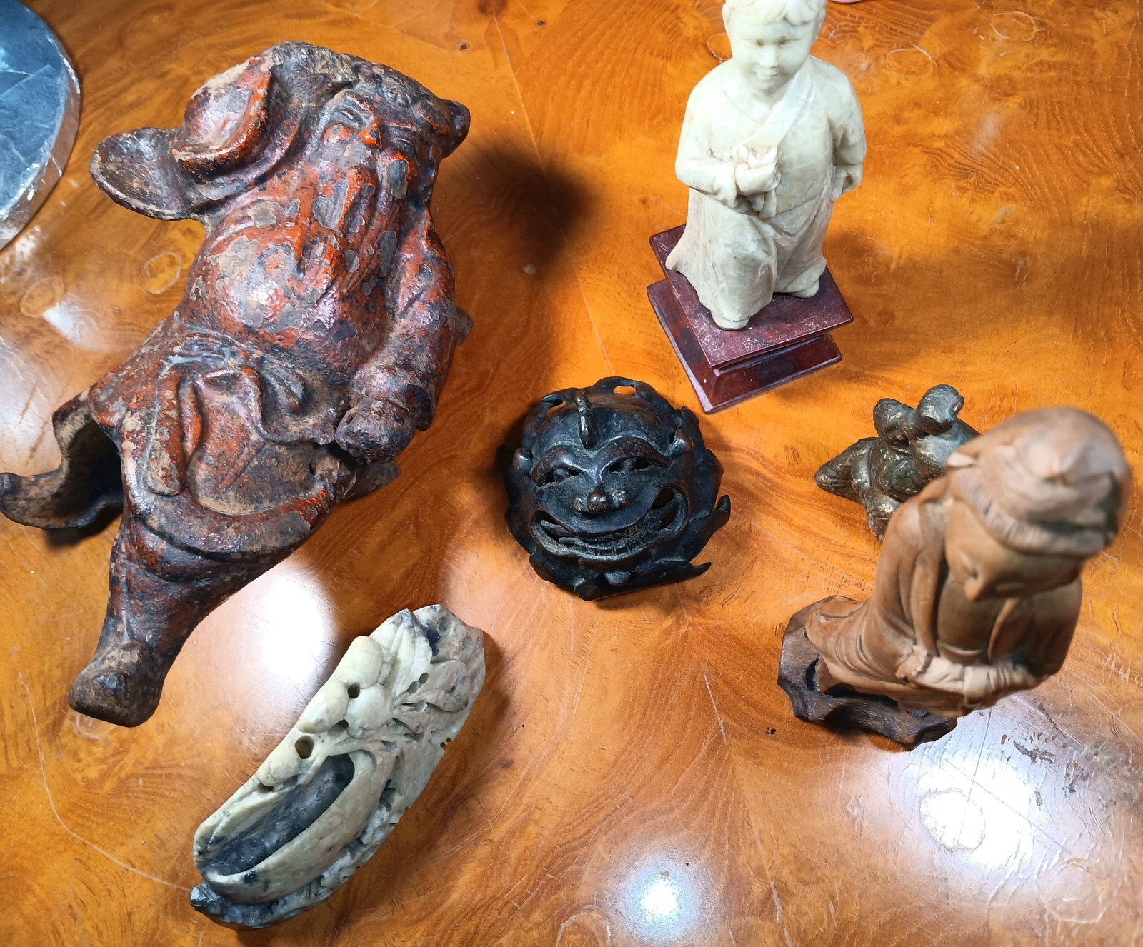 Lot of Antique Japanese Chinese Statues / Elements / Relics (1 of 9)