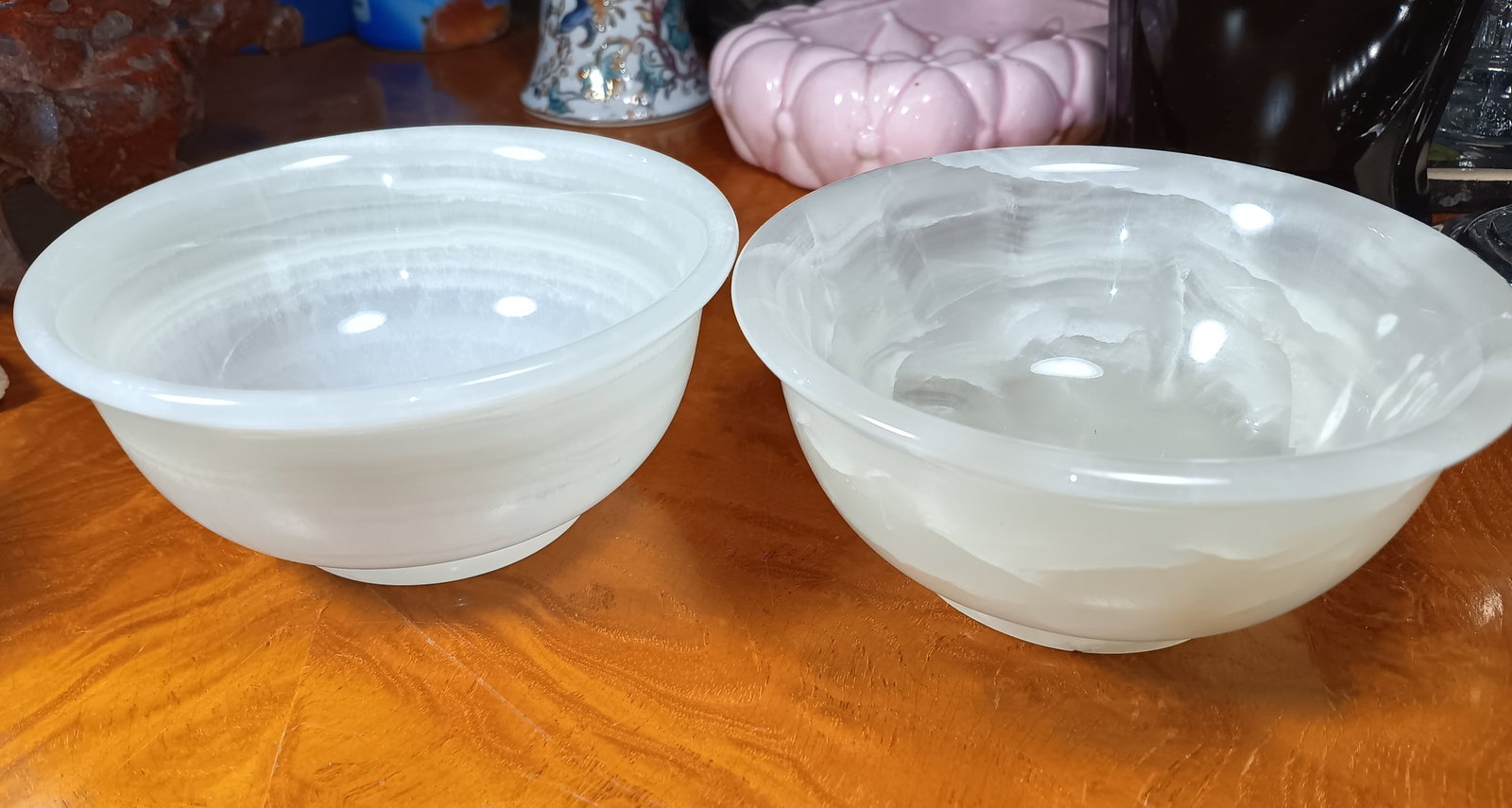 Pair of Turned Jade Bowls (1 of 4)