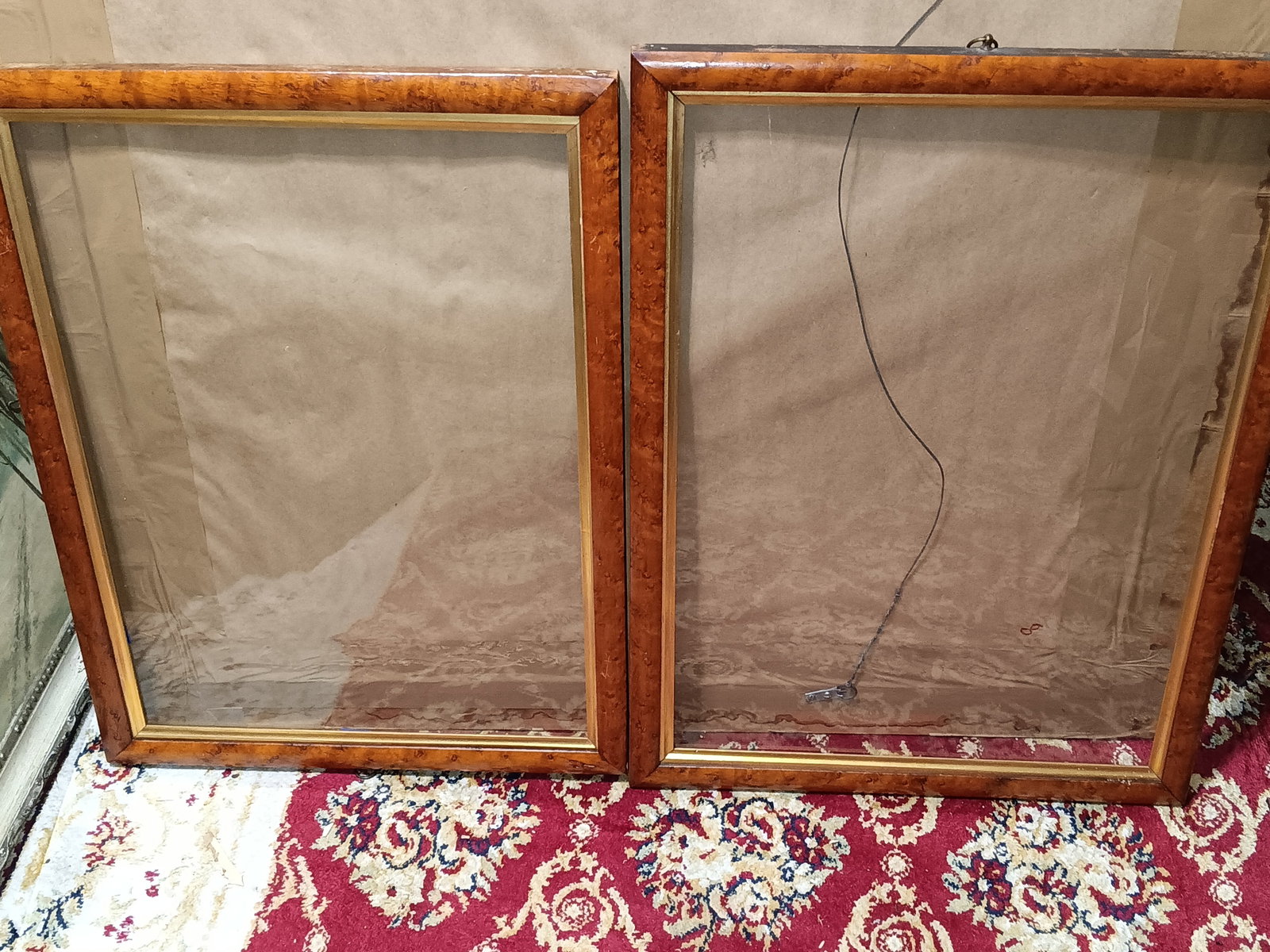 Superb Pair of Birdseye Bird's Eye Maple Picture Frames Rare (1 of 5)