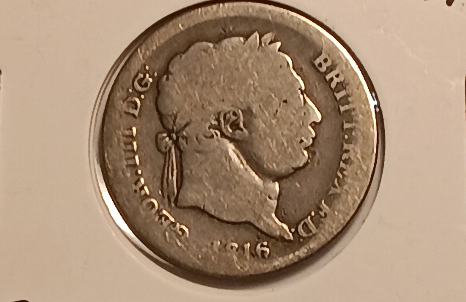 1816 King George Silver Schilling (1 of 2)
