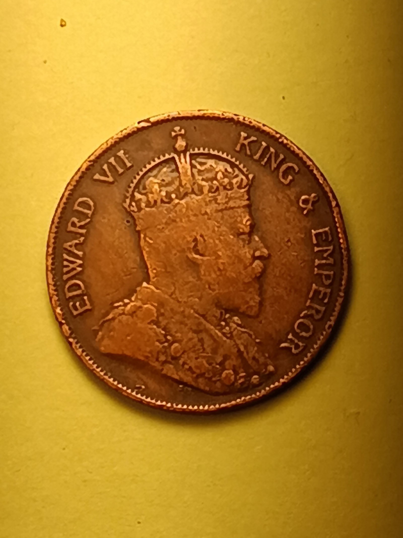 1903 British Colonial Hong Kong Penny: British empire coin.