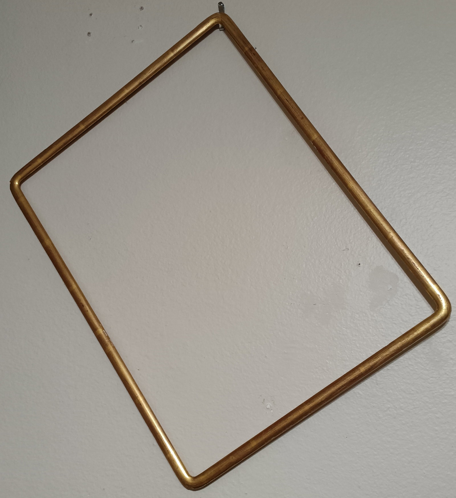 Beautiful Antique Karat Gold Leaf Asian Frame: Good fancy gesso corners. Only some faint imperfections.
