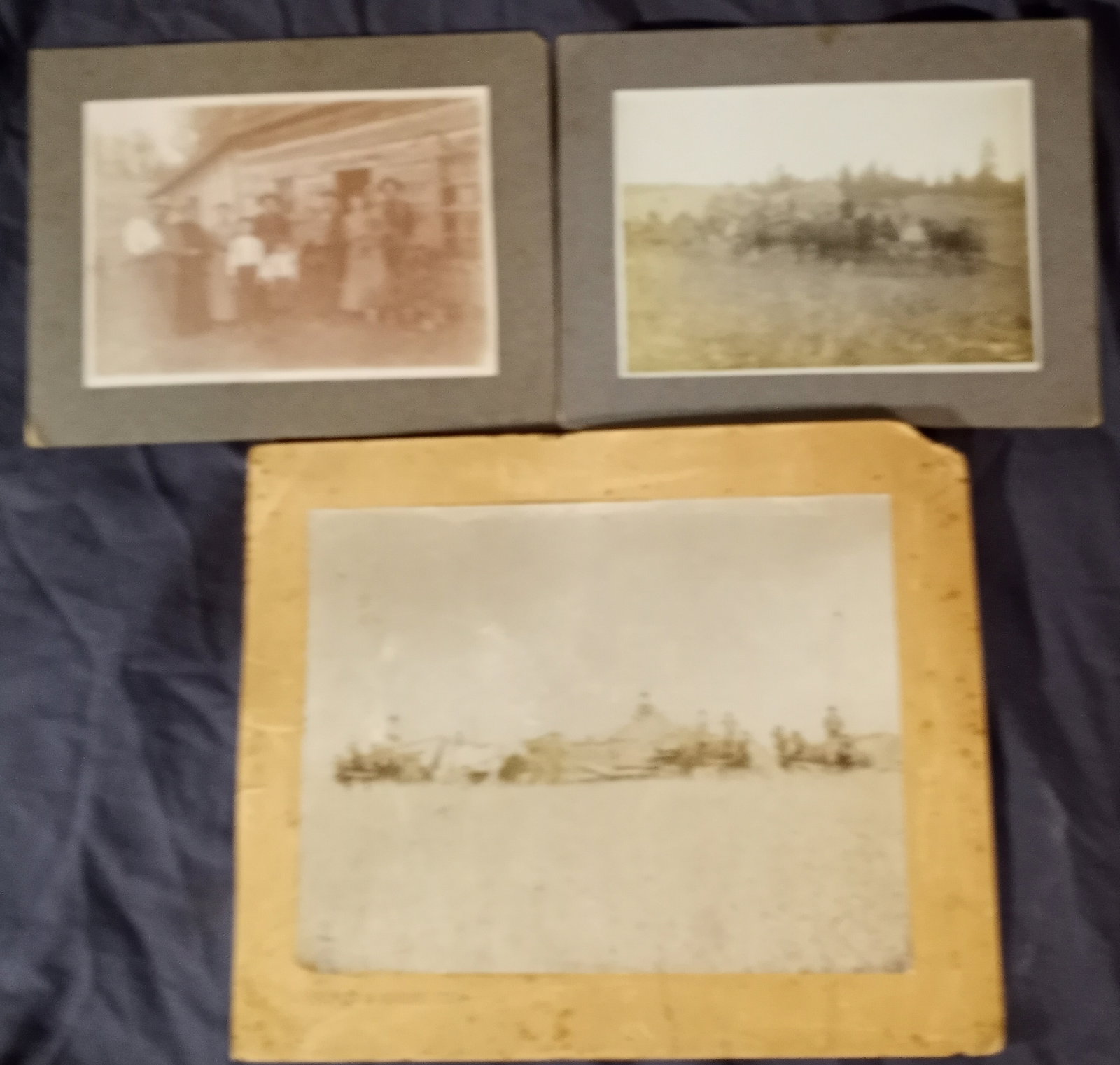 Cowboys Large American 1800's Cabinet Photo Oregon Heading Crew Family (1 of 5)