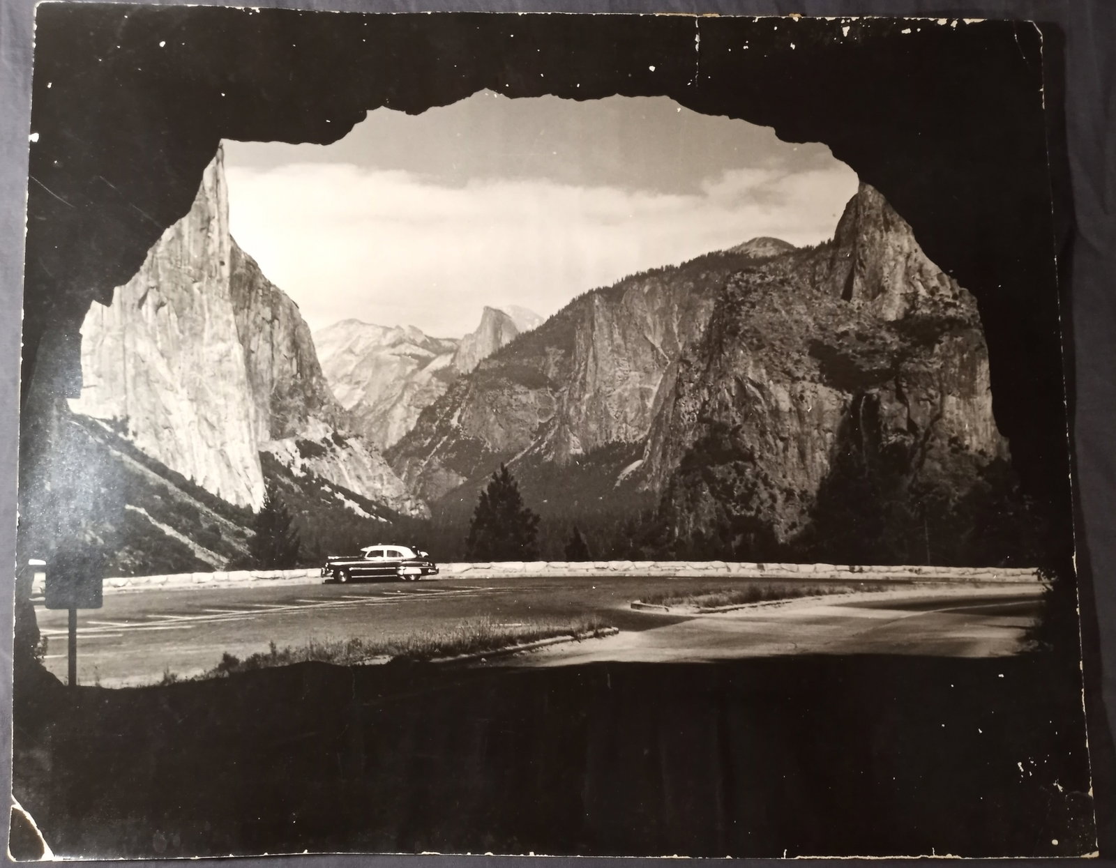 Large Vintage Silver Gelatin Photo Winowa Tunnel View Yosemite (1 of 8)