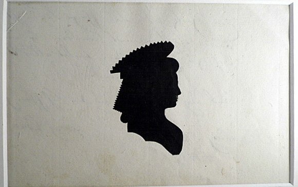 Ephemera Letter Card Silhouette Hamburg 1789 Georg Kohn: Georg Conr Kohn letter signed and dated 1789 in Hamburg. On the front is a beautiful female silhouette. Very good condition.Conservation matted and backed measures 11 x 9 inches.