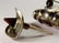 Mexican Sterling Silver Garnet Mini Perfume Bottle - 4