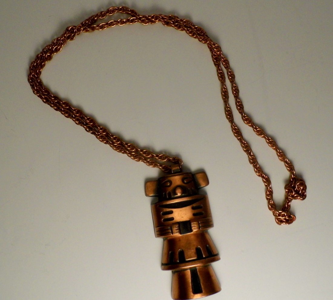 Ancient Aliens Cucina Doll Copper Pendant Necklace (1 of 3)