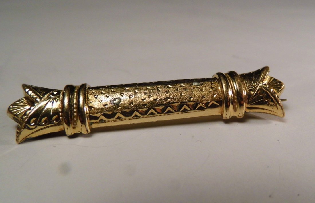 Antique Victorian Rose Gold Filled Pin (1 of 4)