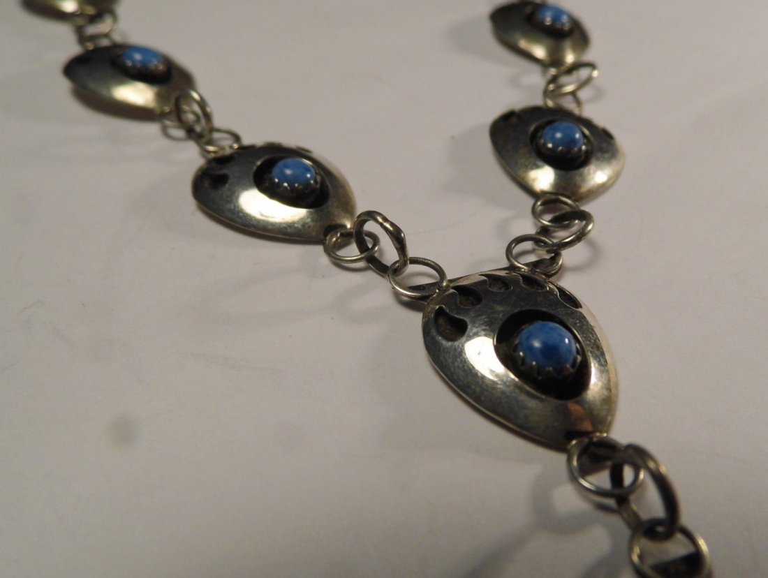 Native American Navajo Bear Track Sterling Necklace (1 of 4)