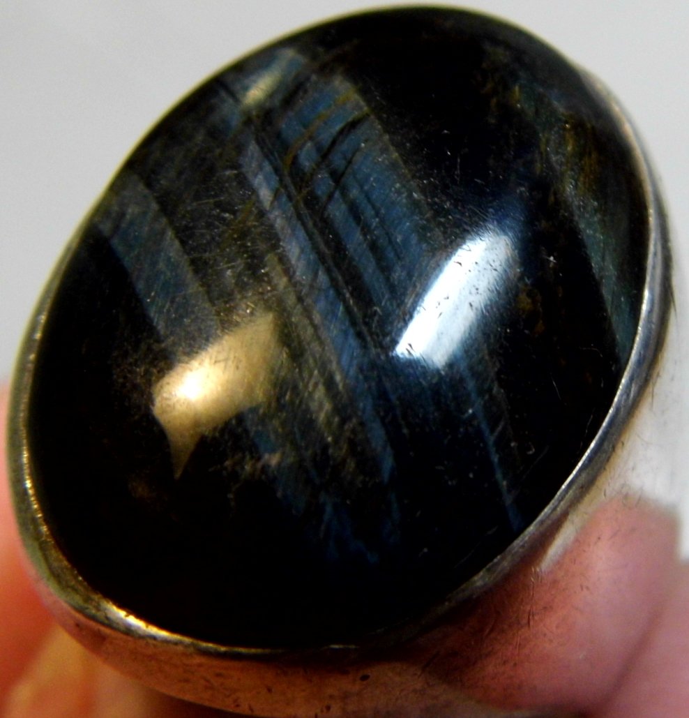 Large Vintage Mexican Sterling Silver Ring Size 11 (1 of 7)