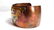 Vintage Copper Brass Abalone Cuff Bracelet Mexico - 4