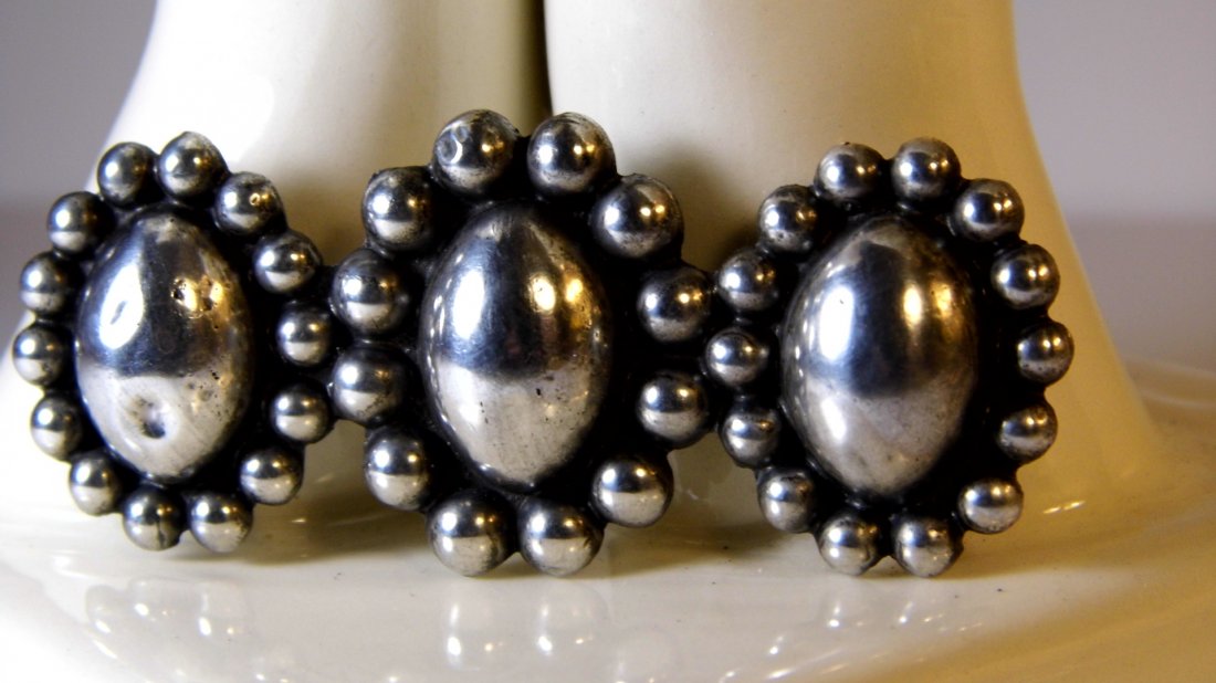 Large Vintage Mexico Silver Brooch (1 of 3)