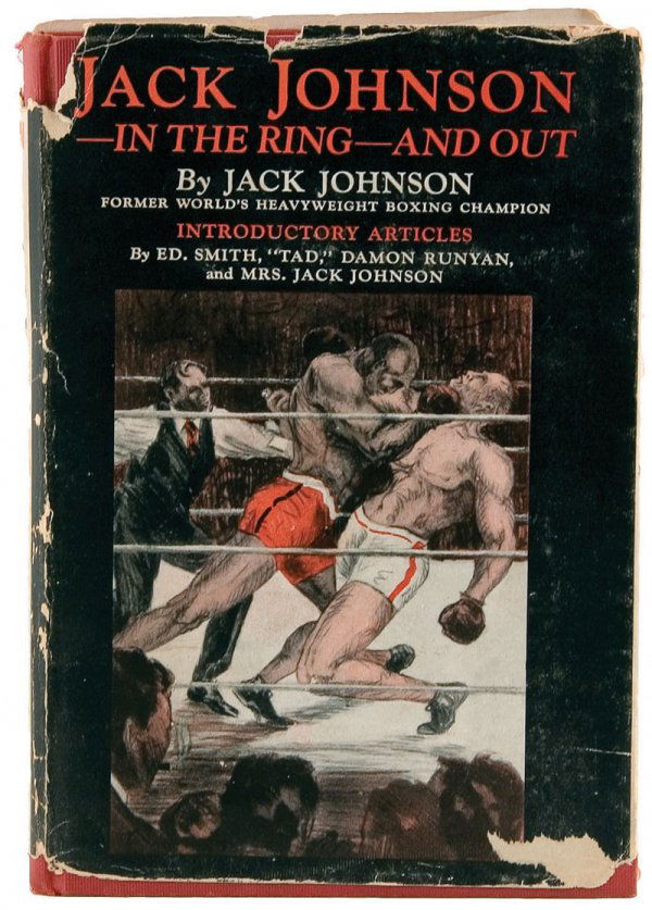 Boxing Jack Johnson Autographed Autobiography: Boxing Jack Johnson Autographed Autobiography Jack Johnson, the first African American to win the World Heavyweight Title has boldly signed his autobiography, Jack Johnson In The Ring And Out, in bold