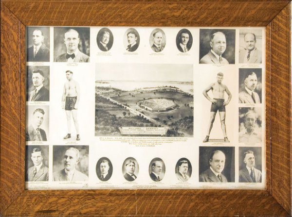 Dempsey-Willard Rare Prefight Boxing Poster: Dempsey-Willard Rare Prefight Boxing Poster On July 4, 1919 Jack Dempsey and Jess Willard fought for the heavyweight title in Toledo, Ohio. It was a fight that would usher in a new champion and a new