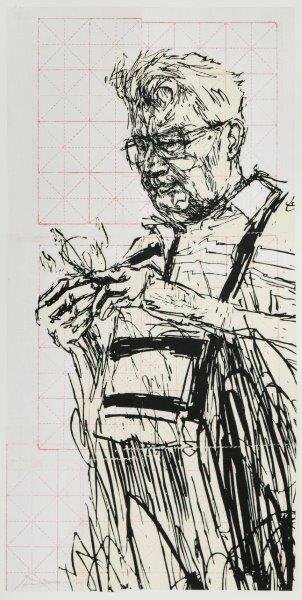 SWOON (AmÃ©ricaine, nÃ©e en 1977): Alden, 2008 SÃ©rigraphie d'aprÃ¨s gravure originale, imprimÃ©e sur papier, datÃ©e et signÃ©e en bas Ã gauche, variante unique Screen print on paper, dated and signed lower left, unique 51