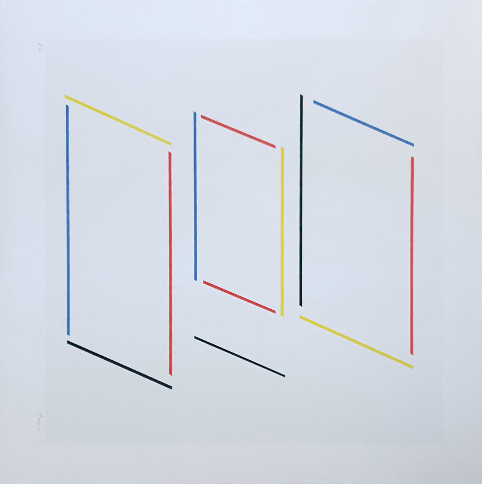 Geneviève CLAISSE (1935-2018): Geneviève CLAISSE (1935-2018) Untitled Screenprint on paper, numbered AP and signed on lower right side 60 x 60 cm - 23.6 x 23.6 in