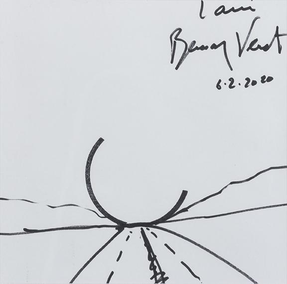Bernar VENET (born in 1941): Bernar VENET (born in 1941) UNTITLED, 2020 Felt drawing, signed and dated 8.2 x 8.2 in - 21 x 21,5 cm