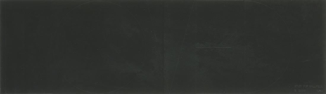 Robert BARRY (born in 1936): Robert BARRY (born in 1936) LOVED, STUDY FOR WALL PIECE, 1984 Pencil on paper, titled, dated and signed lower right 7.8 x 27.5 in - 20 x 70 cm Provenance: • Galerie Yvon Lambert, Paris • Private c