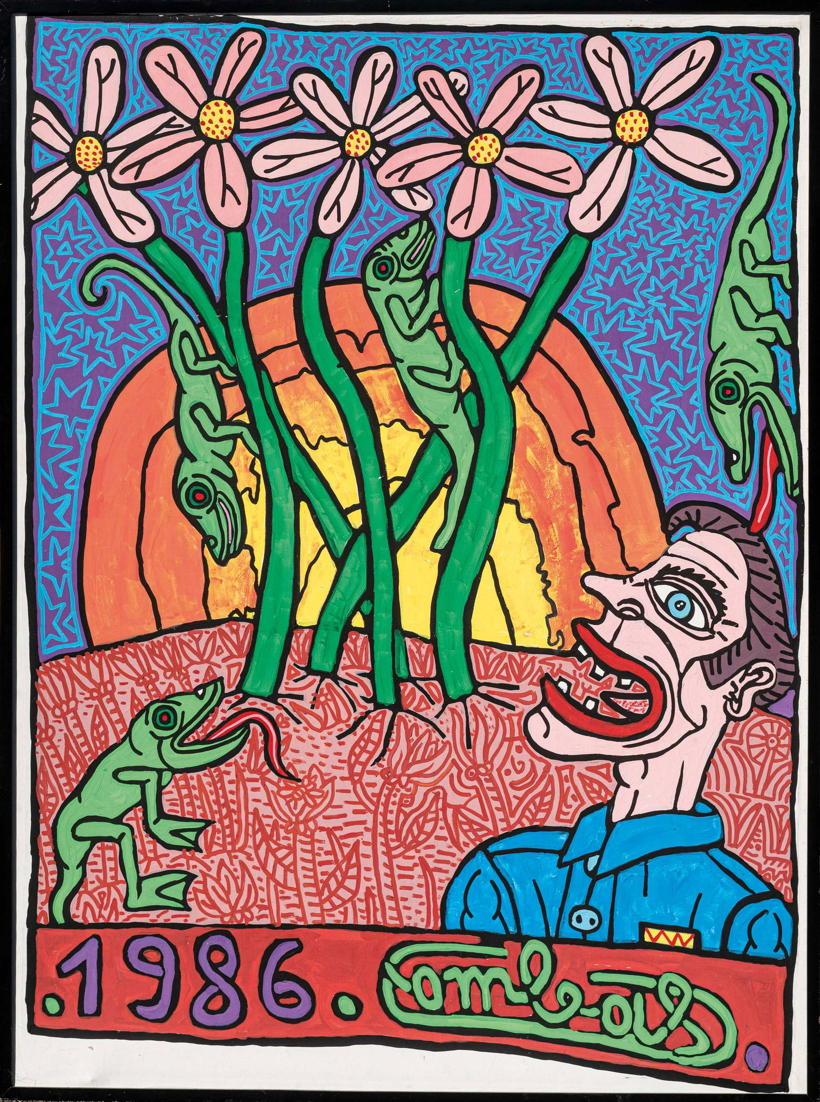 Robert COMBAS, né en 1957: Robert COMBAS, né en 1957GEORGES LAFONTAINE, 1986Georges Lafontaine (petit arrière cousin duJean de la Fontaine des Fables) scrute la viedes lézards verts d'Amazonie en vue de Faireune THÈSE. Mais