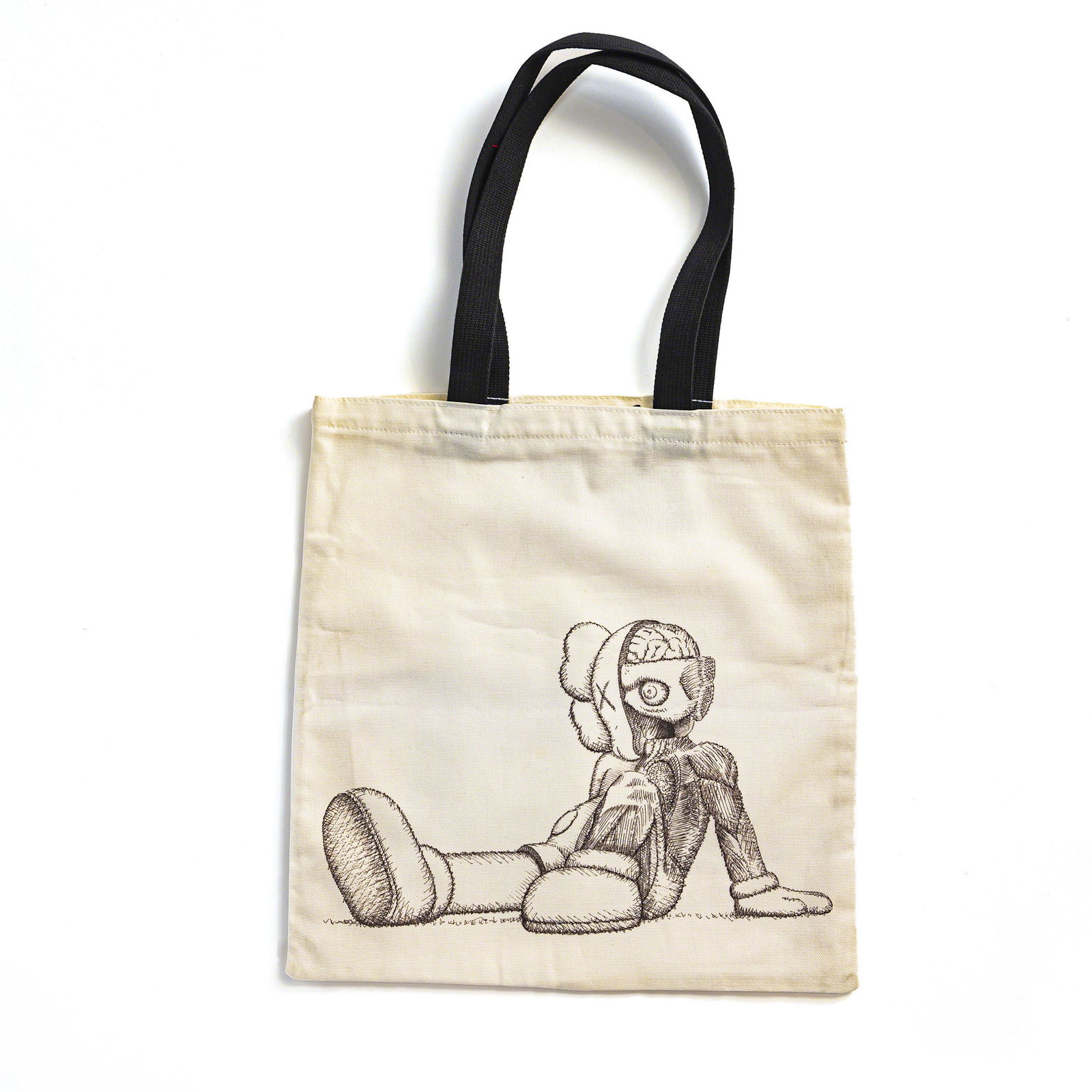 KAWS (born in 1974° RESTING PLACE: RESTING PLACE TOTE BAG,2016 Tote Bag Dimension 37 × 35 cm – 14.6 × 16.8 in