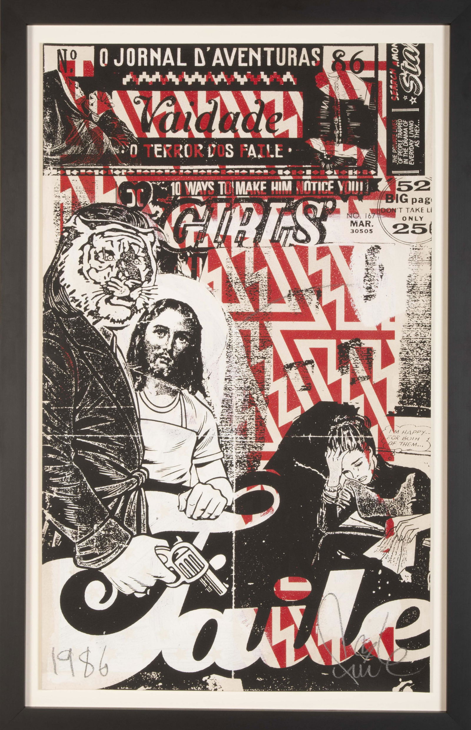FAILE (American, Act.1999): FAILE (Americains, Act.1999)10 WAYS VAILADE, 2010Silkscreen and acrylic on paperEdition of 2396,5 x 88 cm - 37,9 x 34,6 in.