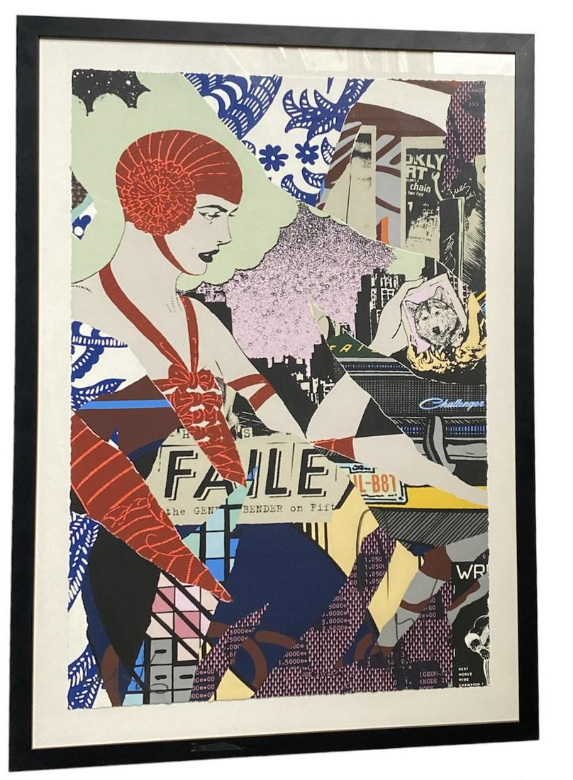 FAILE (Artists' collaboration founded in 1999): FAILE (Artists' collaboration founded in 1999)Night Bender - Savage sacred younf minds, 2015Coloured screenprint on wove paper signed in the lower rightEdition of 100 copies36 x 24 inFramed