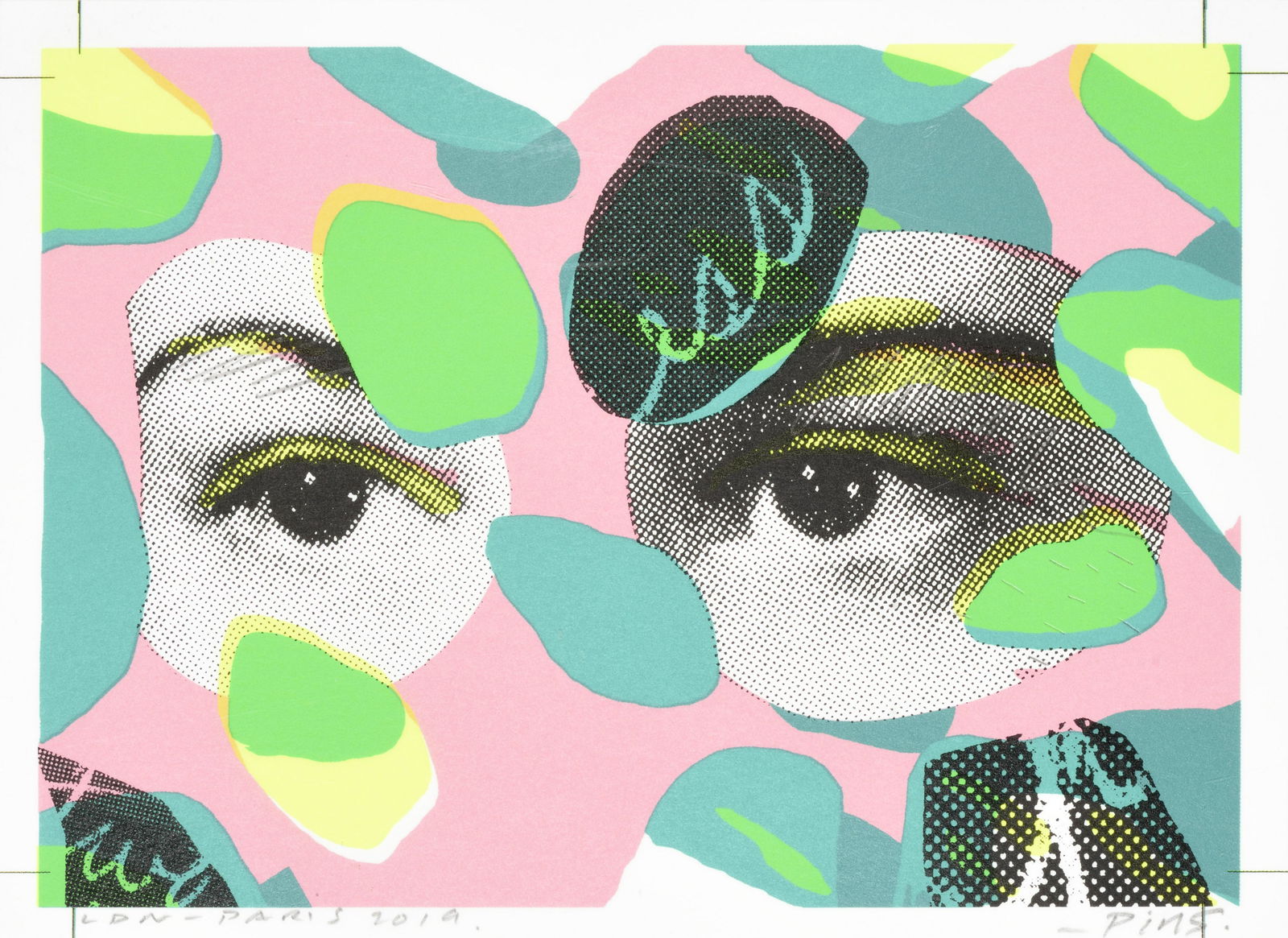 PAUL INSECT (British, born in 1971): PAUL INSECT (British, born in 1971)LDN - Paris, 2019Set of three coloured silkscreens located inParis, titled and dated in the lower left and signed in the lower right6.8 x 1.4 in at sight (each sheet