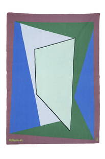 Richard MORTENSEN (1910-1993): Richard MORTENSEN (1910-1993) VENISE, 1963Tapisserie d’Aubusson signée et datée en bas à gauche, titrée au dos avec mention par Tabard Frères et sœurs à Aubusson pour les
