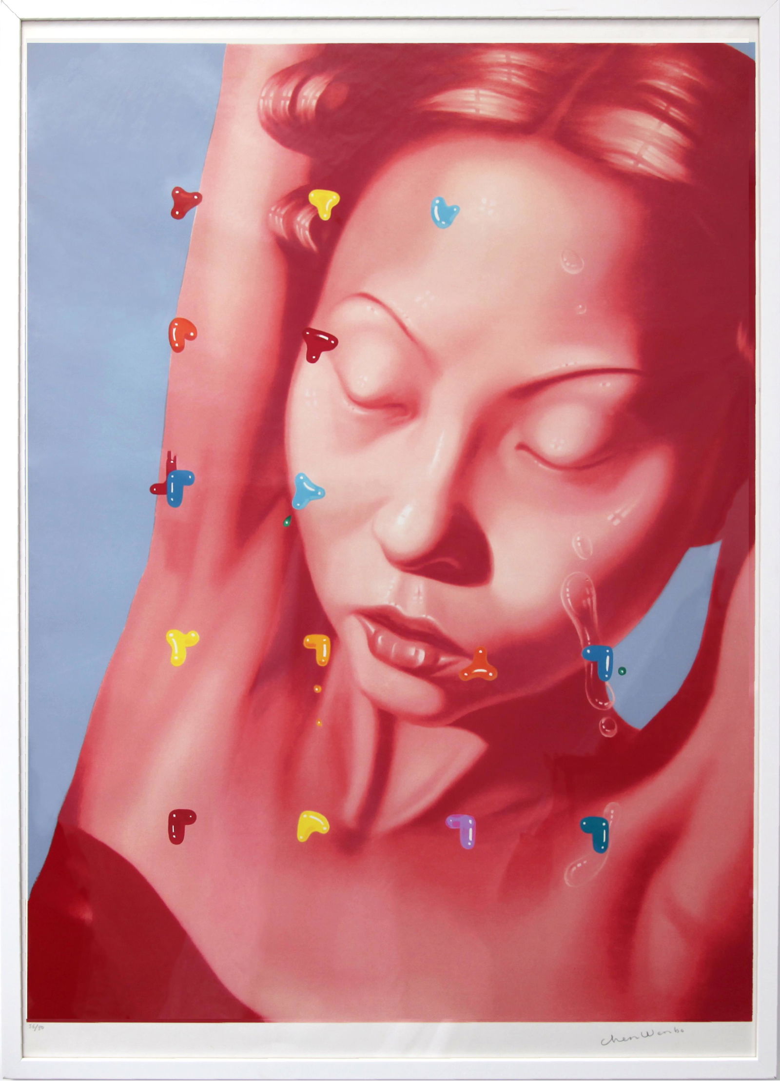 Chen WENBO (Chinese, born in 1959): Chen WENBO (Chinese, born in 1959) Vitamin Z, 2000 Color lithograph on paper, numbered Edition of 80 105 x 75 cm