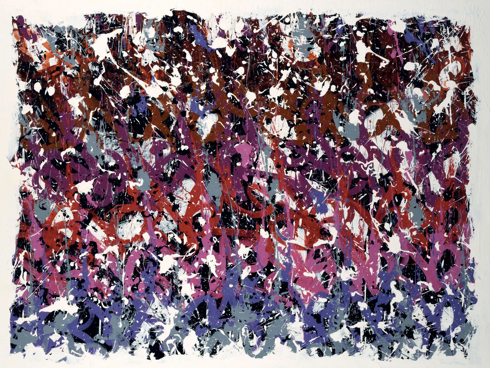 JONONE (American, born in 1963)Make it Physical, 2017Acrylic on canvas, titled, located Paris, dated (1 of 1)