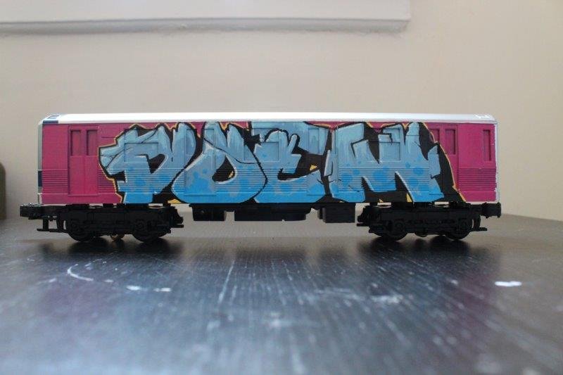 POEM (Américain, né en 1964) Train miniature métallique (1 of 2)