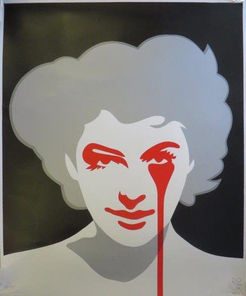 PURE EVIL (Britannique, né en 1968) Sinatra’s nightmare: PURE EVIL (Britannique, né en 1968) Sinatra’s nightmare Ava Gardner Sérigraphie en couleurs sur papier signé en bas à droite et numéroté 82/100 en bas à gauche Screenprint printed in colours