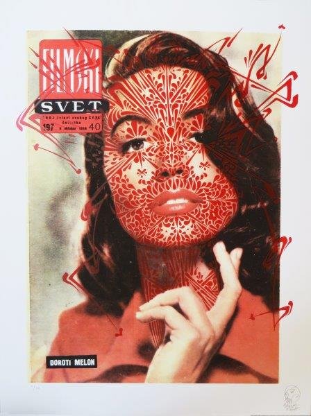 STINKFISH (Colombien, né en 1981) Svet Thorns- Red (1 of 1)