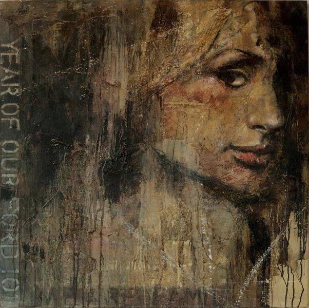 GUY DENNING (Britannique, né en 1965): Fucked up celebrity #3, DATE TBC Huile sur toile, titrée et datée au dos, signée du sigle de l’artiste sur le côté droit, inscrit « year of our ford 101 », titrée et datée au dos Oil on can